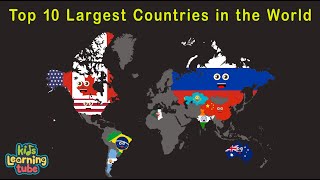 Top 10 Largest Countries in the World10 Biggest Countries in the World [upl. by Eiznikcm150]