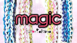 NEW Magic Rainbow Loom Bracelet Tutorial  How To [upl. by Shandee576]