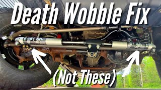 How to Fix Death Wobble Violent Steering Shake [upl. by Yazbak]