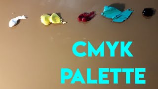 CMYK Palette  Color Mixing of TRUE Primaries  Cyan Magenta and Yellow  LIMITED PALETTE [upl. by Jonathan]