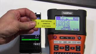 Brother E550W Electricians label printer [upl. by Eecats]