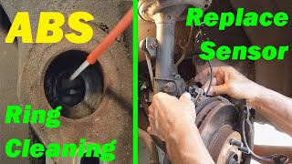 ABS Wheel Sensor Replacement amp Sensor Ring Cleaning  EASY How To [upl. by Corder]