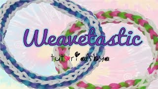 NEW Weavetastic Rainbow Loom Bracelet Tutorial [upl. by Krein]