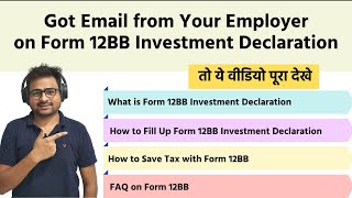 How to Fill Form 12BB Investment Declaration by Employee to Employer with Example [upl. by Naawaj]