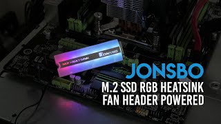 DIY  Adding an RGB Heatsink to an M2 NVMe SSD  Jonsbo RGB Heatsink [upl. by Leahcam]