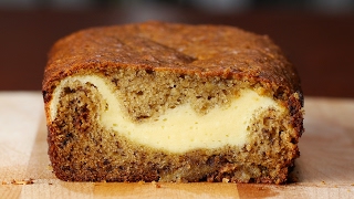 CheesecakeFilled Banana Bread [upl. by Annad871]