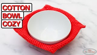 How to Crochet COTTON BOWL COZY [upl. by Eugenie]