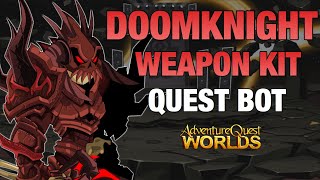 AQW DOOMKNIGHT WEAPON KIT QUEST BOT  GRIMOIRE 38 [upl. by Frager]