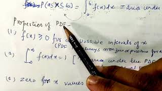 Probability Density FunctionPDF lecture30m3 [upl. by Ultima]