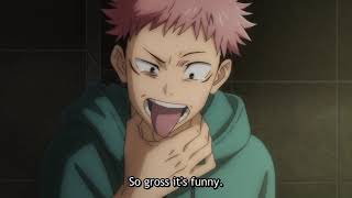 Jujutsu Kaisen episode 2 Yuji eats the second finger of sukuna [upl. by Sargent]