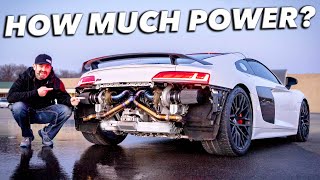 My Twin Turbo Audi R8 is DONE Dyno  First Drive [upl. by Bernice976]