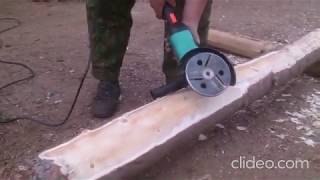 Log Debarker Angle Grinder Attachment [upl. by Scott786]