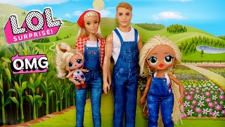 LOL Doll Family Morning Routine with LOL OMG SWAG  New Barbie Toys [upl. by Gagnon]