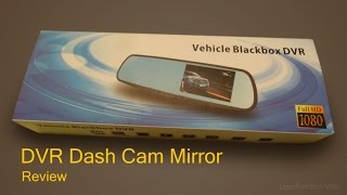 Vehicle Blackbox DVR full HD 1080p Dual Dash Cam Mirror and Rear Camera  Review and Unboxing [upl. by Chiang]