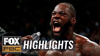 Wilder vs Ortiz II  HIGHLIGHTS  PBC ON FOX [upl. by Nairde924]