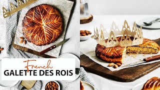 French galette des rois homemade puff pastry and frangipane cream I Sweetly Cakes [upl. by Hselin]