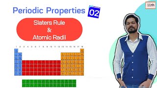 Periodic Table  Class 11 L2 Slaters rule  Atomic radii  Exceptions [upl. by Olsen581]