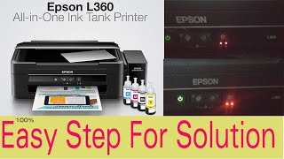 All light Blinking in Epson L360L220L210 Multifunction Printer Easy Solution Way technicalJasis [upl. by Miguelita]