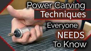 Wood CarvingPower Carving Techniques You NEED To Know [upl. by Kevan]