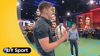 Pitch demo Owen Farrell kicking masterclass  Rugby Tonight [upl. by Ahsein]