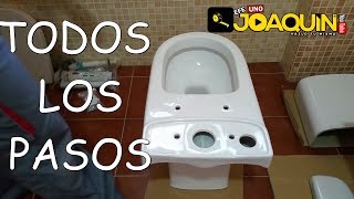 COMO INSTALAR UN WC O INODORO [upl. by Yadsnil]