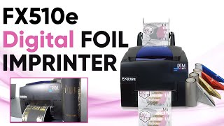 Digital Metallic Foil Label Printer [upl. by Earb389]