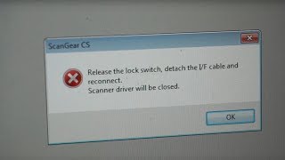 Release the lock switch CanoScan LiDE 25 [upl. by Amar]