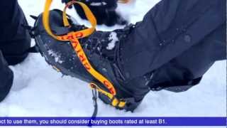 Winter Essentials How to fit and walk in crampons [upl. by Ennayrb629]