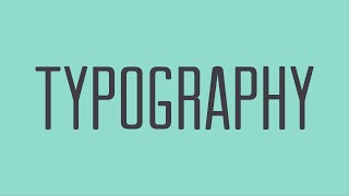 Beginning Graphic Design Typography [upl. by Rabiah]