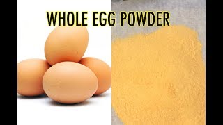 HOW TO MAKE WHOLE EGG POWDER [upl. by Asirac557]