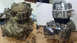 Honda CB250N Engine Restoration  CB250 Hawk Engine Restoration [upl. by Relyhcs46]