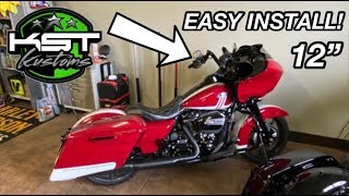 ROAD GLIDE KST 12quot SPEARHEAD HANDLEBAR INSTALL FULLY ADJUSTABLE [upl. by Dera]