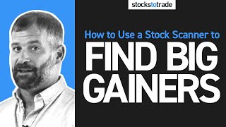 How to Use a Stock Scanners to Find BIG Gainers [upl. by Goulder]