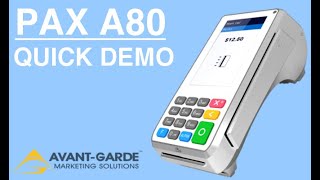 PAX A80  QUICK DEMO [upl. by Appleby]