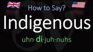 How to Pronounce Indigenous CORRECTLY Meaning amp Pronunciation [upl. by Mrots]