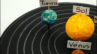 Cómo hacer el sistema solar muy fácil  how to make the solar system [upl. by Esya]