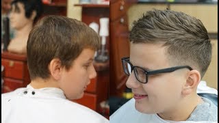 Short amp Textured Fohawk for Teenagers  Haircut Tutorial by MC Barber [upl. by Merat]