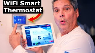 How to Install Honeywell Smart WiFi Thermostat RTH9585WF Wiring [upl. by Wiseman]