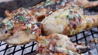 BEST GRILLED CHICKEN on an open FIRE [upl. by Hannahs]