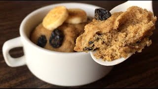 Microwave Banana Cake  Easy amp Healthy Mug Cake Recipe  Ems Kitchen [upl. by Ylyl]