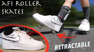 Make Retractable Motorized Air Force 1 Roller Skates [upl. by Besse]