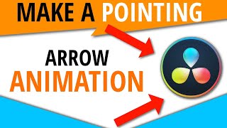 Create a Pointing Arrow Animation  DaVinci Resolve Fusion [upl. by Kenleigh]