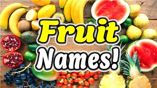 Fruit Names in English with pictures 36 Popular Fruits  ForB English Lesson [upl. by Seline]