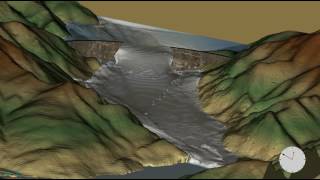 Dam Break Simulation  FLOW3D HYDRO [upl. by Rammaj]