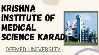 Krishna Institute Of Medical Sciences Karad All Information [upl. by Gnehc]