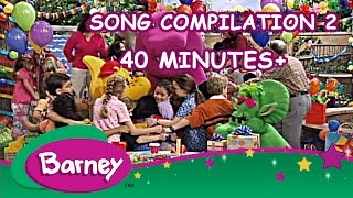 Barney  Song Compilation 2 40 Minutes [upl. by Nyltyak679]