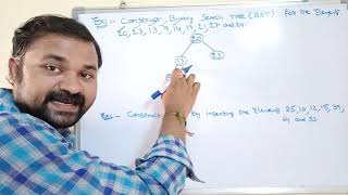 construction of binary search tree with examplebinary search tree example step by step [upl. by Selfridge]