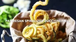 Parmesan Spiralized Zucchini Fries [upl. by Tamiko]