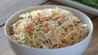 How to Make Coleslaw  Homemade Coleslaw Recipe [upl. by Nahttam]