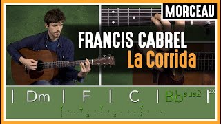 Cours de Guitare  Apprendre La Corrida de Francis Cabrel [upl. by Ainavi]